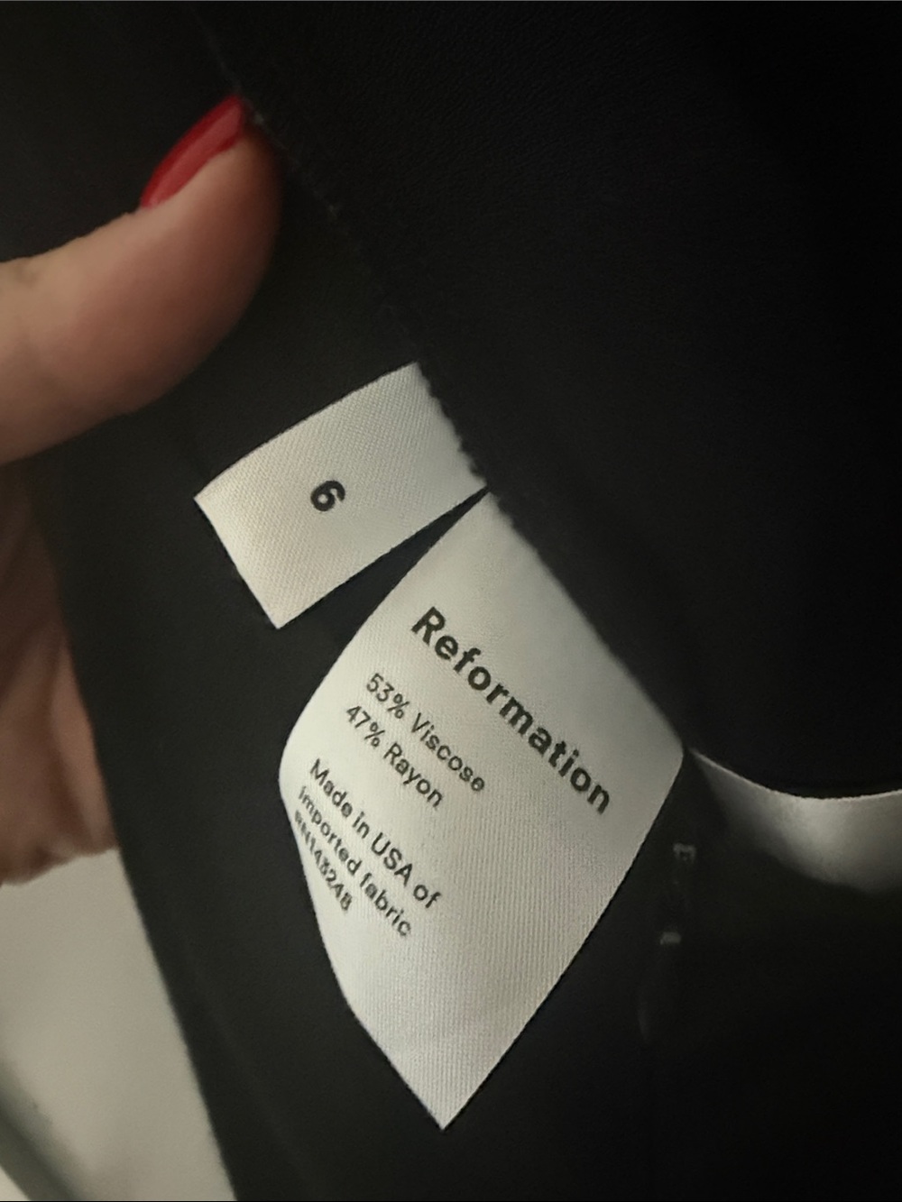 Reformation Black Cutout Wide-Leg Jumpsuit - Picture 7 of 7